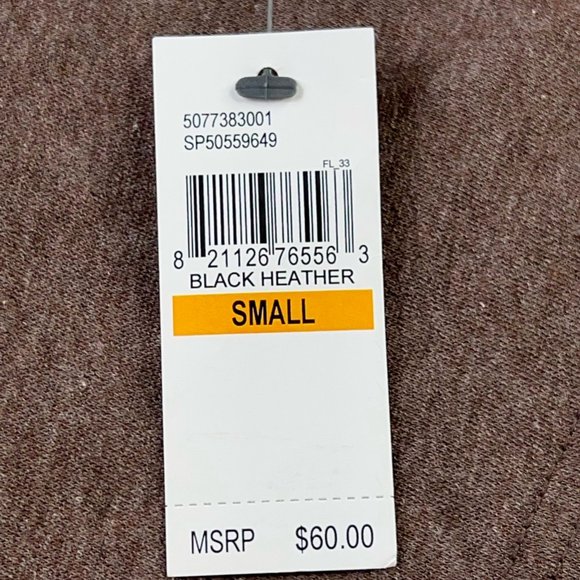 Van Heusen Mens Pullover Sweater Brown Mock Neck 1/4 Zip Heathered S New $60 - Picture 5 of 8